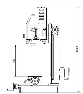 Milling Machine Dimensions